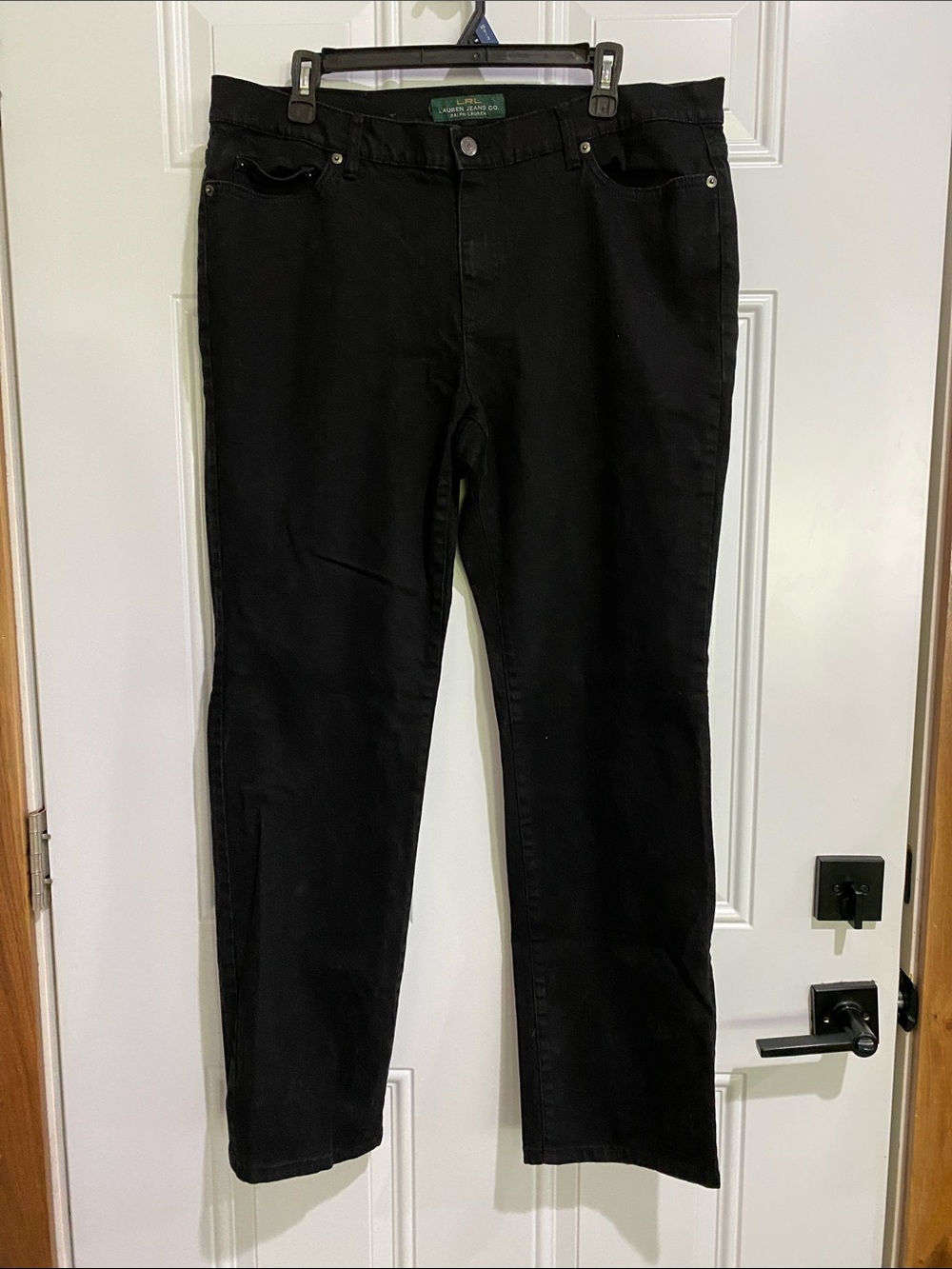 Ralph Lauren Black Straight-Leg Jeans for Women